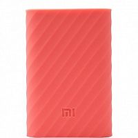 Силиконовый чехол Xiaomi Silicone Protector Sleeve для аккумулятора Mi Power Bank 20000 Розовый — фото