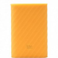Силиконовый чехол Xiaomi Silicone Protector Sleeve для аккумулятора Mi Power Bank 10000 Оранжевый — фото