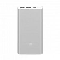 Внешний аккумулятор Xiaomi Mi Power Bank 2i 2USB (10000 mAh) Серебристый — фото